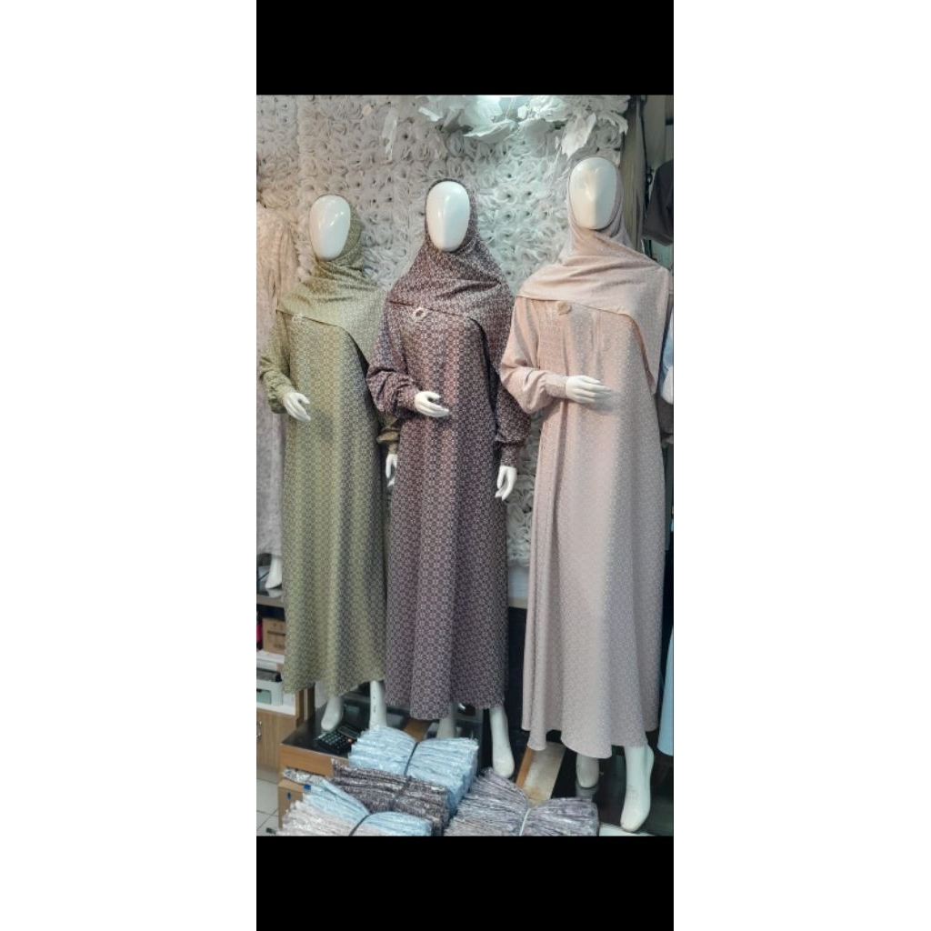 gamis setelan kerudung