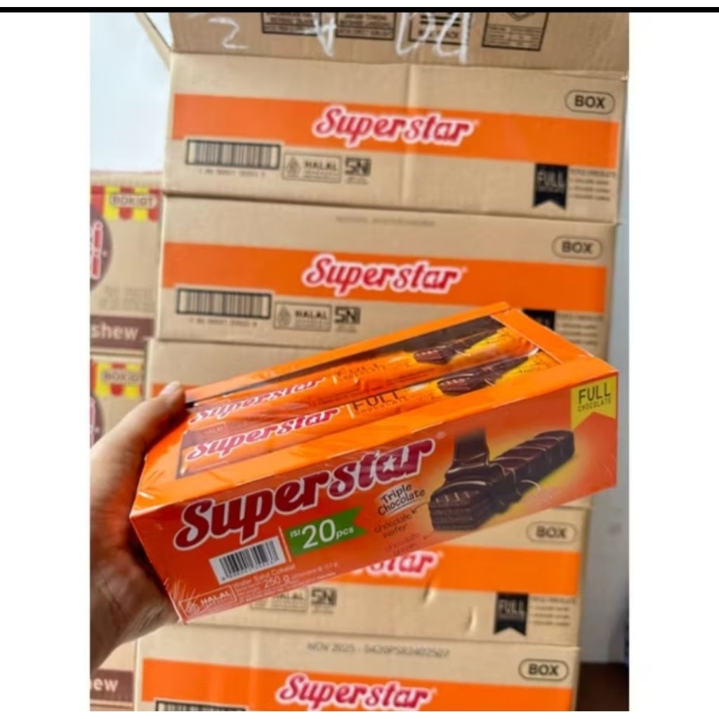 

Superstar Wafer Triple Chocolate 16gr (pcs)