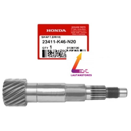 23411-K46-N20 Shaft Drive 18T As Pulley Vario 110 eSP Stater Halus