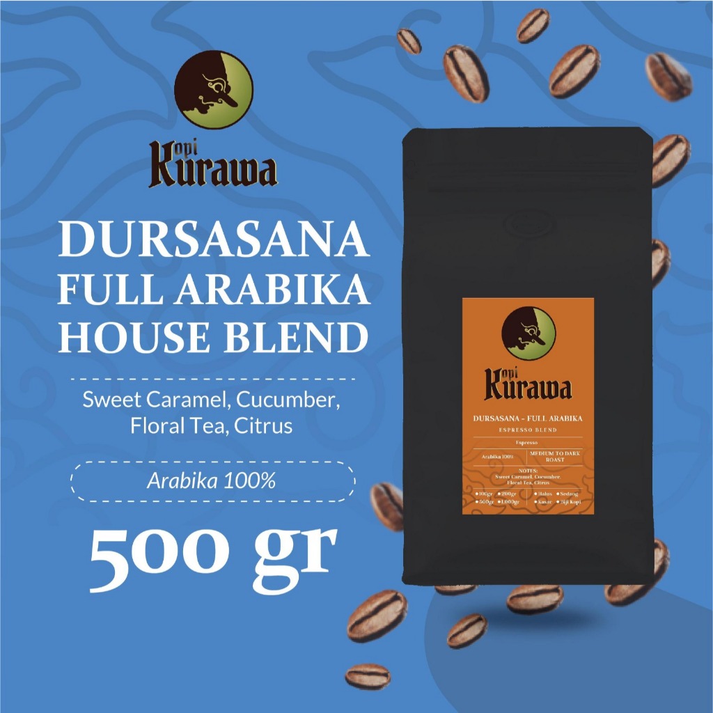 

opi Arabika Espresso House Blend Full Arabica Coffee Roast Beans 500g