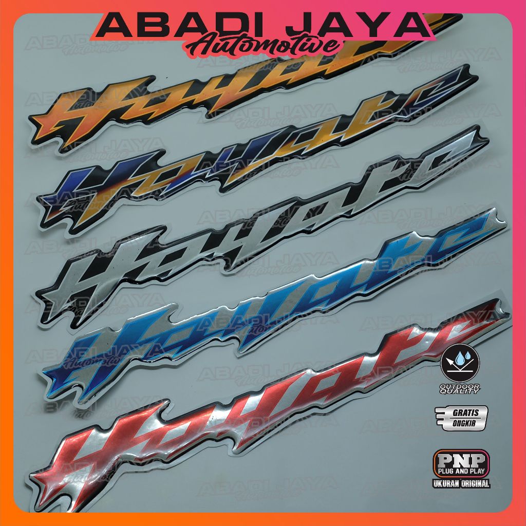 Emblem Suzuki Hayate 125 Aksesoris