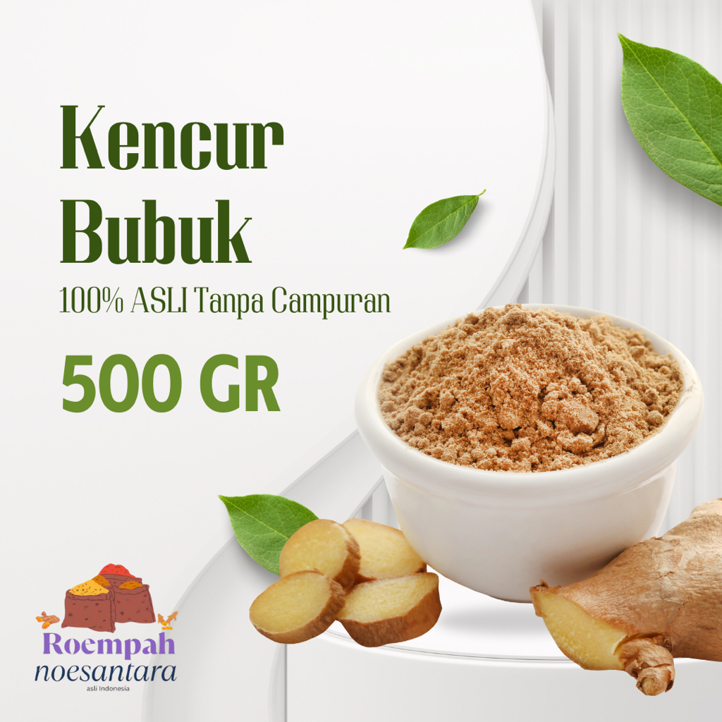 

500gr Kencur Bubuk ASLI MURNI 100% Tanpa Campuran Bubuk Herbal Jamu Tradisional