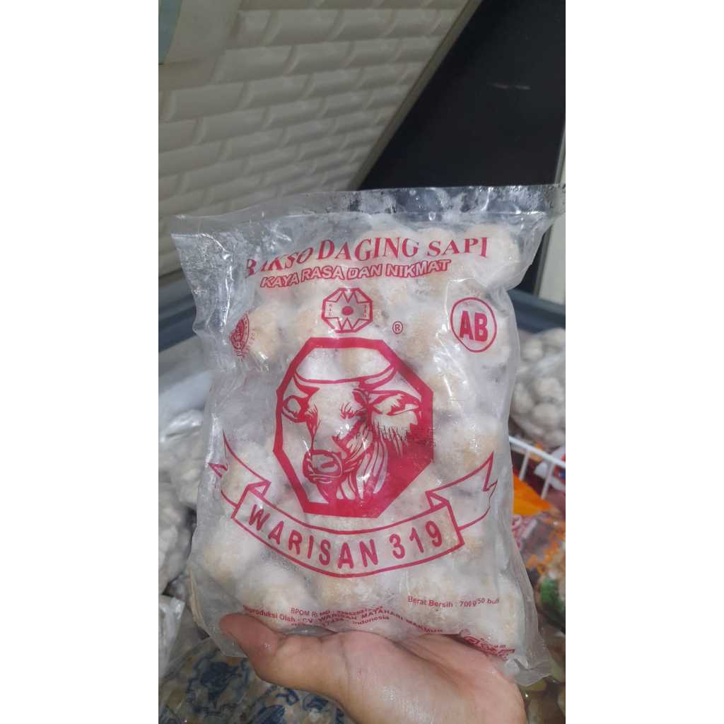 

Bakso Warisan 319 Daging Sapi isi 50 700gr