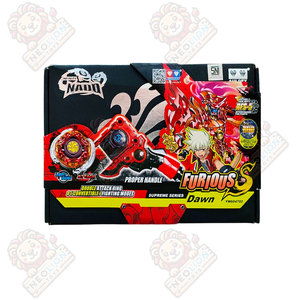 Mainan Anak Auldey Gangsing Gasing Infinity Nado Professional Furious Dawn