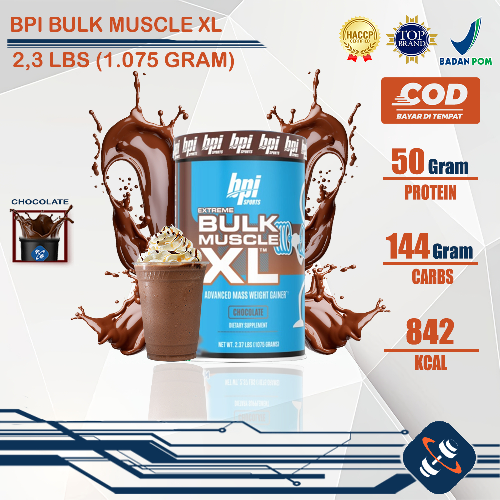 BPI Sports Bulk 2 Lbs Muscle XL Gainer Weight Gainer