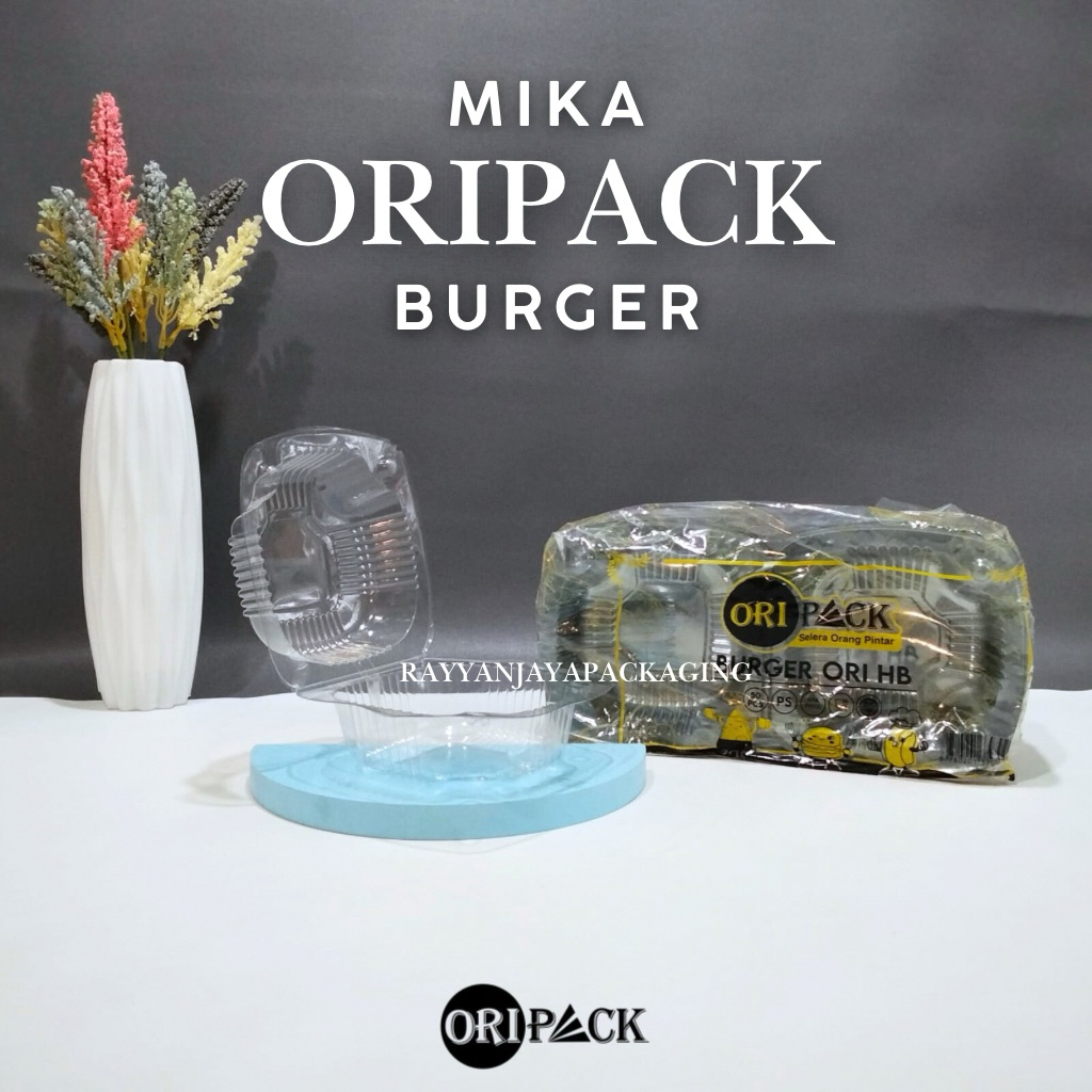 Mika Oripack Burger Tempat Plastik Wadah Makanan