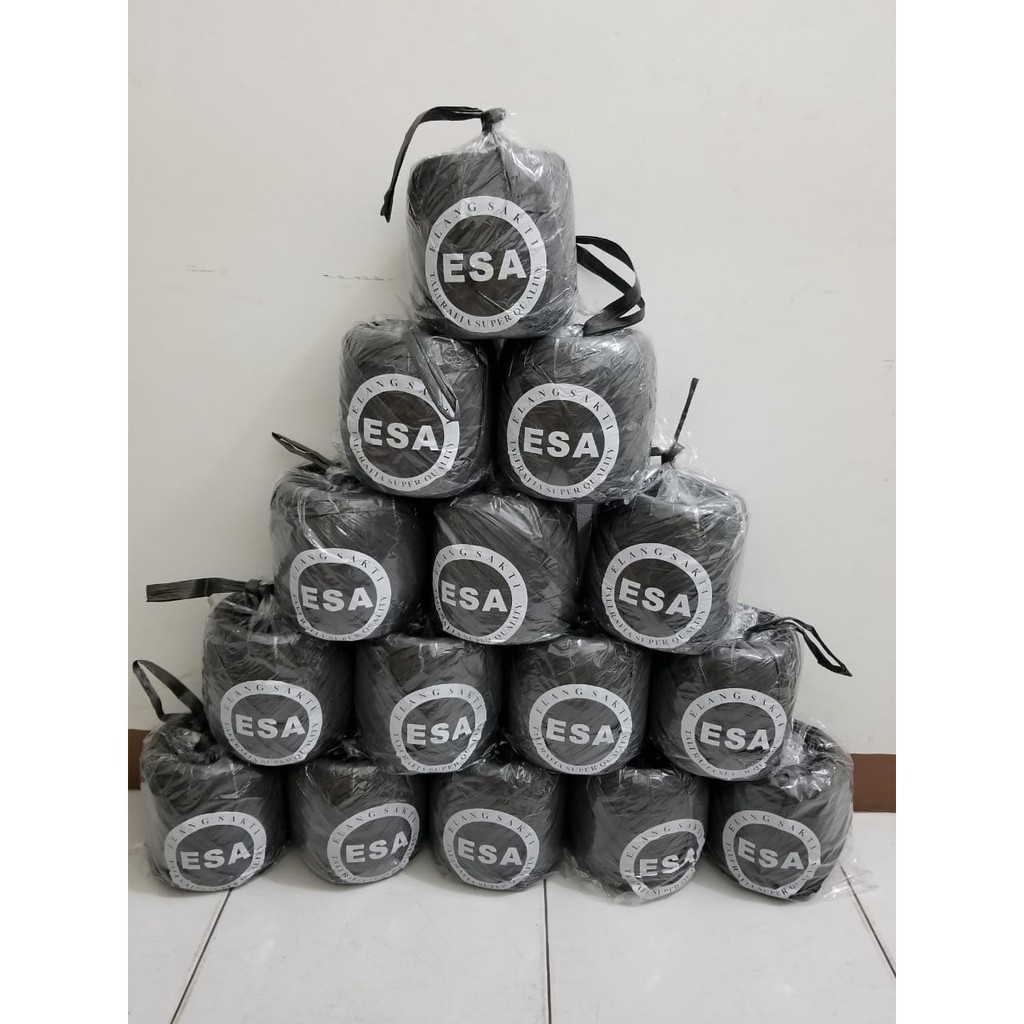 

TALI RAFIA HITAM ESA TALI PLASTIK GULUNG TALI RAFIA GULUNG