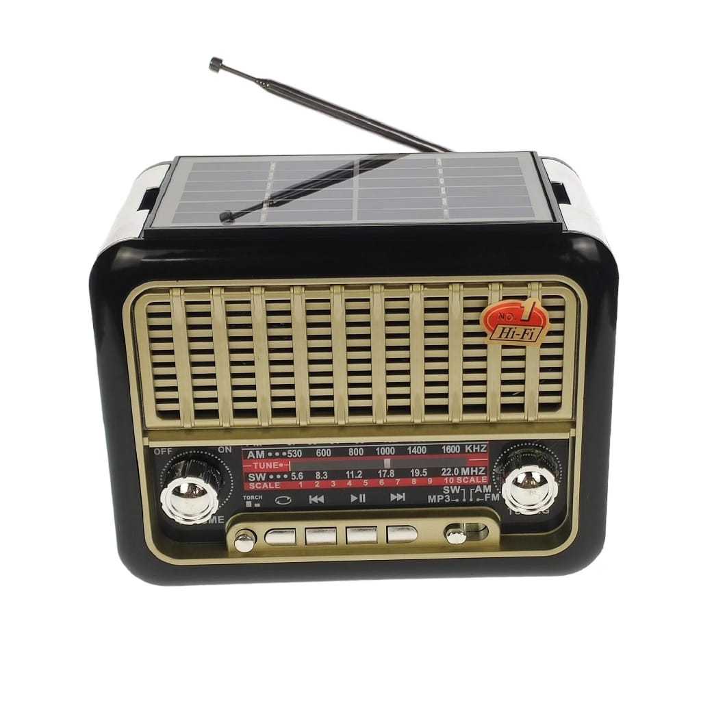 Radio Fleco F-356 Radio Jadul Klasik Bluetooth USB AC DC FM AM SW senter charger