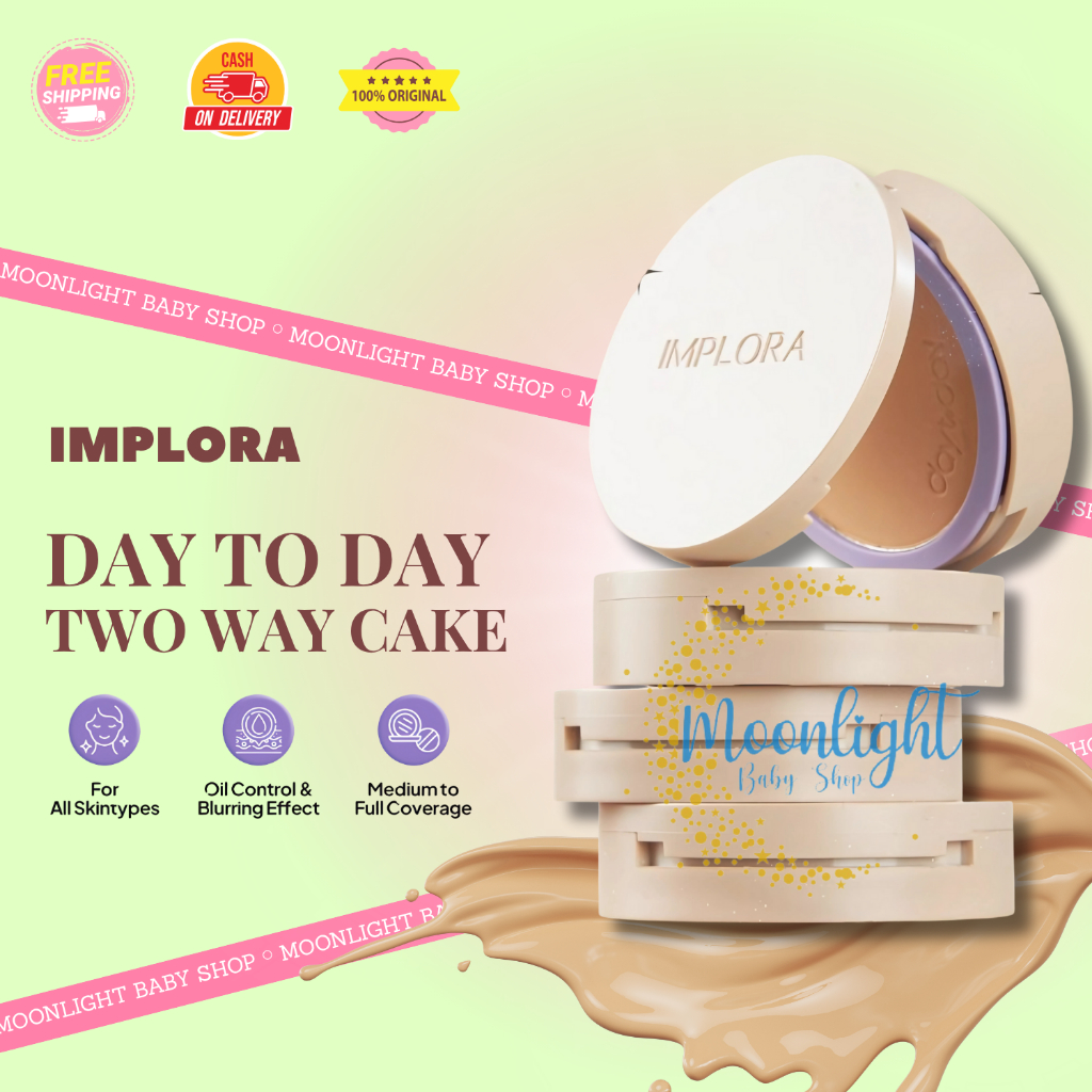 Implora Day to Day Series Two Way cake | Bedak Implora