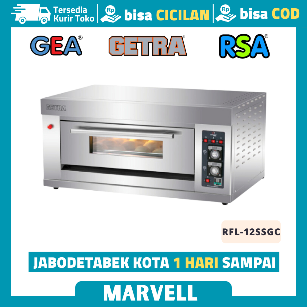 Oven Gas Deck Getra Rfl 12ssgc Oven Deck Roti 1 Deck 2 Tray Garansi Resmi