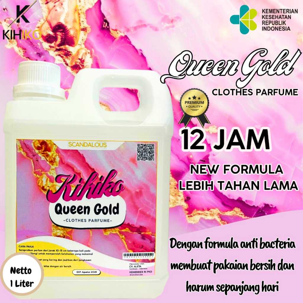 Kihiko Parfum Pakaian 1 Liter - Queen Gold