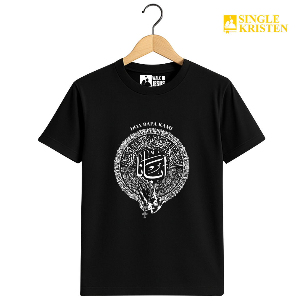 DOA BAPA KAMI BAHASA ARAB & ARTINYA - Kaos Rohani - Katun Premium 100% - BIOWASH (Tidak Berbulu) - S