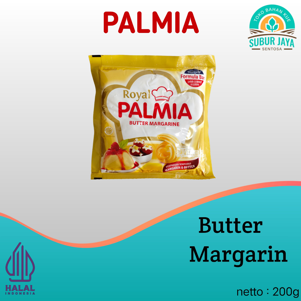 

ROYAL PALMIA BUTTER MARGARINE 200 GR / BUTER MARGARIN SACHET 200GR / Royal Palmia