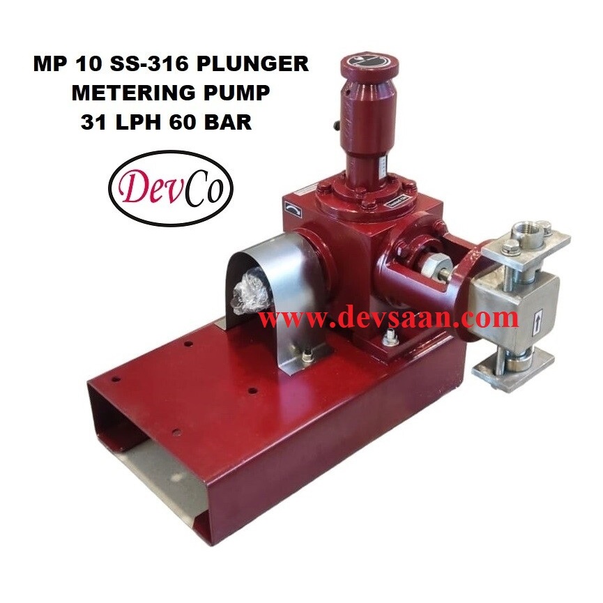 Pompa Dosing MP13160 SS-316 Plunger Metering Pump 31 LPH 60 Bar - DSMP13160X20