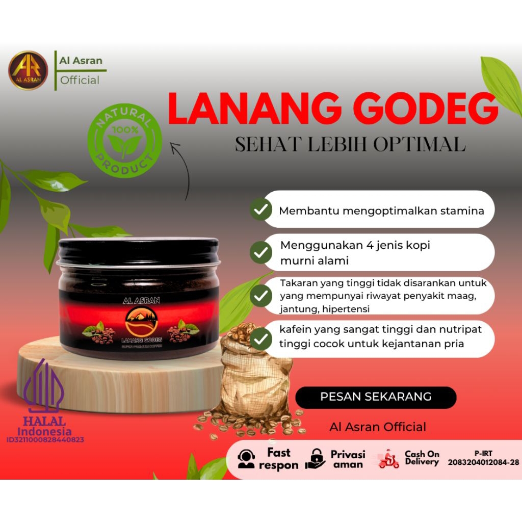 

Kopi Lanang Godeg Al Asran Super Premium Coffee Penambah Stamina Pria Perkasa [SPECIAL EDITION]