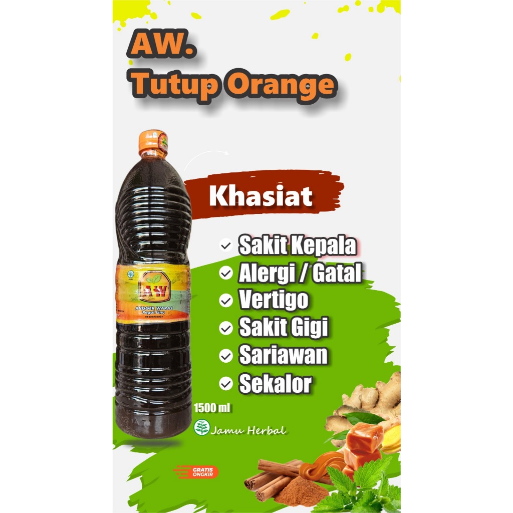 

JAMU HERBAL AW PEGEL LINU TUTUP ORANGE