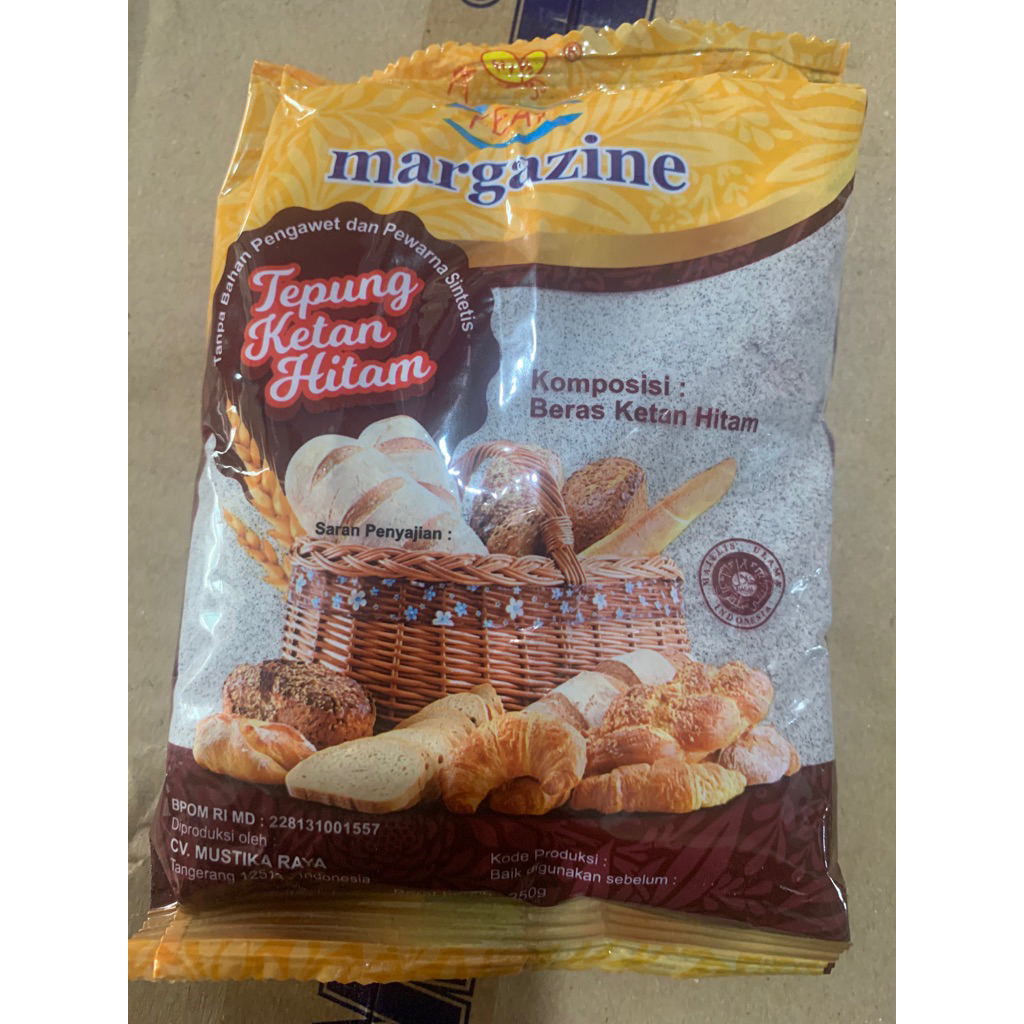 

TEPUNG KENTAN HITAM MARGAZINE UKURAN 500 GRAM