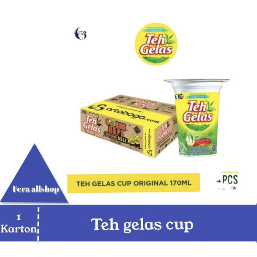 

Teh gelas cup 1 karton teh rio dus dusan
