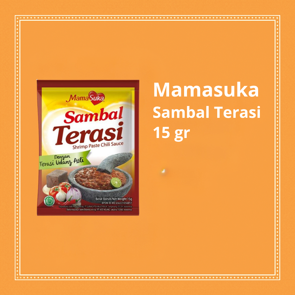 

Mamasuka Sambal Terasi Sachet 15g – Sambal Instan Pedas Rasa Khas Nusantara