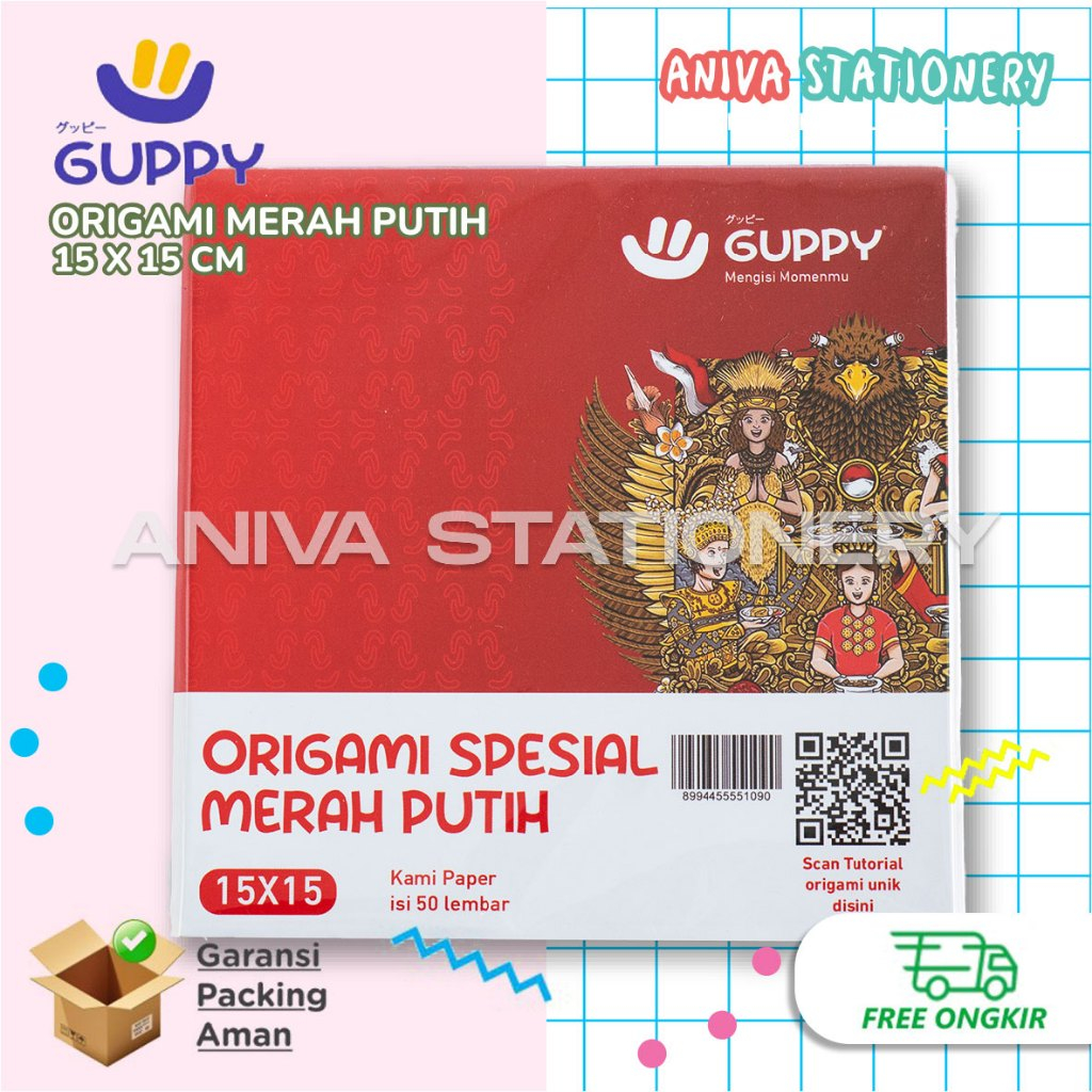 

GUPPY KERTAS LIPAT ORIGAMI SPESIAL MERAH PUTIH EDISI KHUSUS