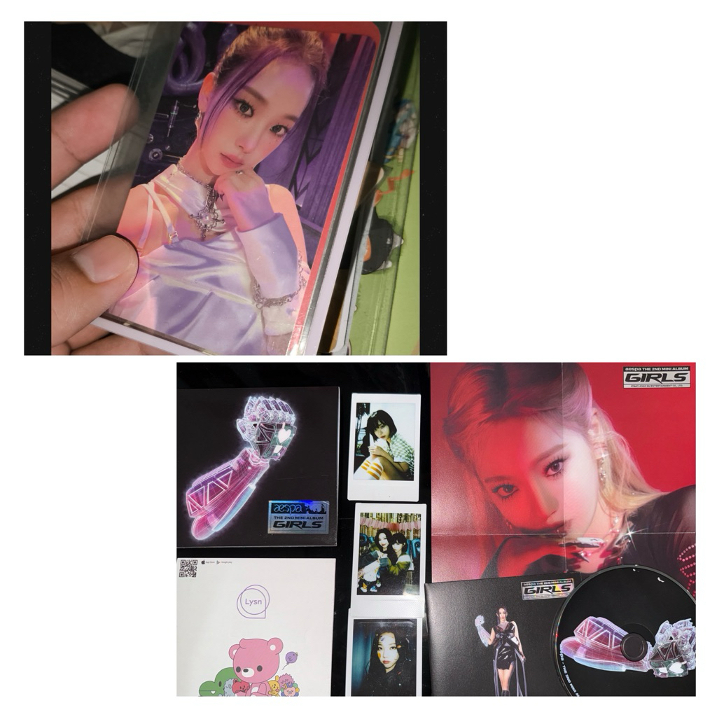 UNSEALED AESPA “GIRLS” 2nd Mini Album + 3 Polaroid Official (Winter, Winter & Karina, Karina)