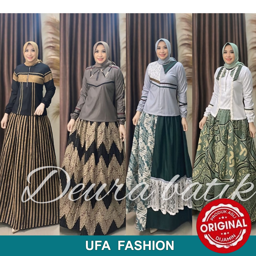 Baju setelan Rok + Blouse by DEURA EDISI JULI 2025, Setelan wanita remaja kekinian