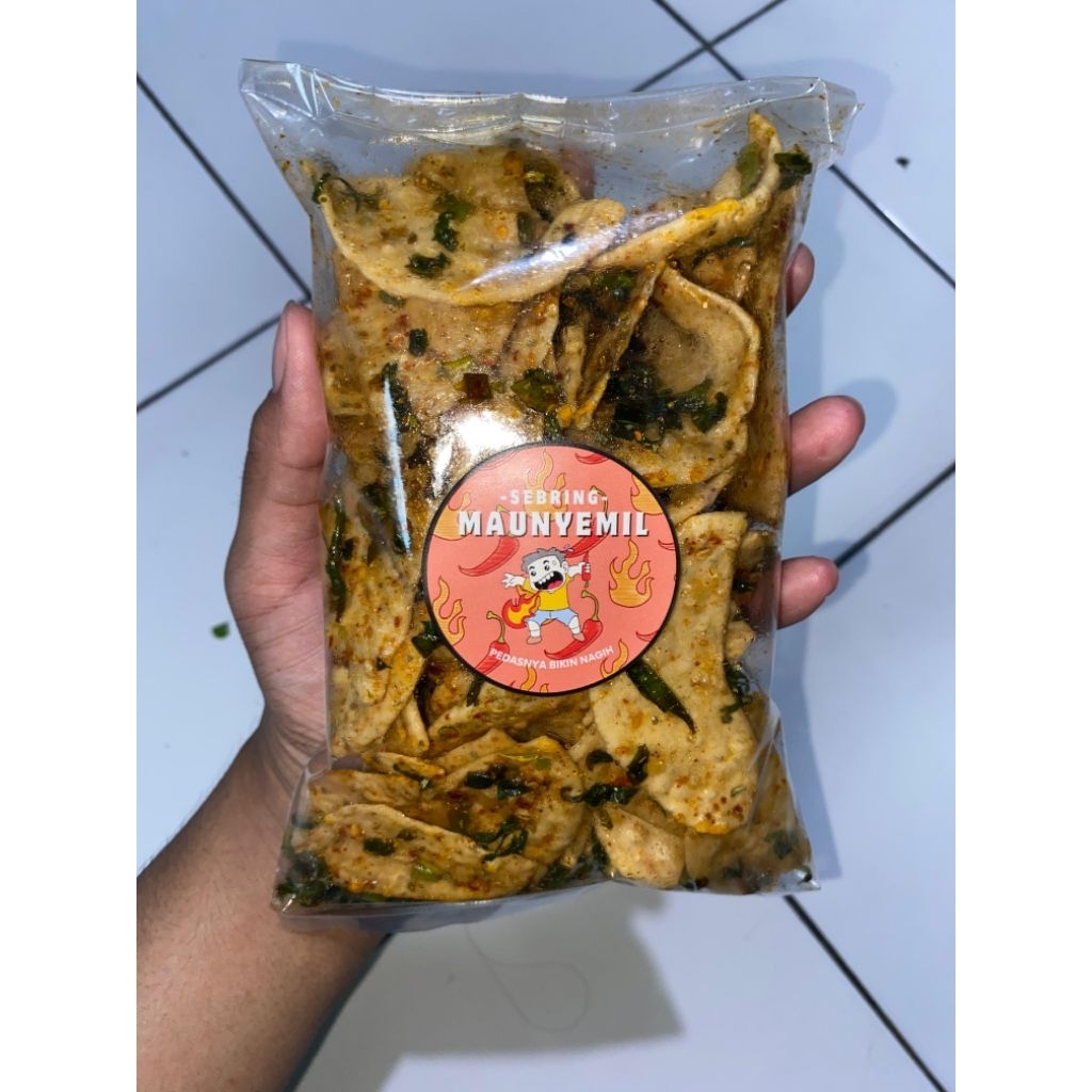 

Keripik Elod/Sebring MauNyemil Extra Pedas Daun Jeruk 100gr