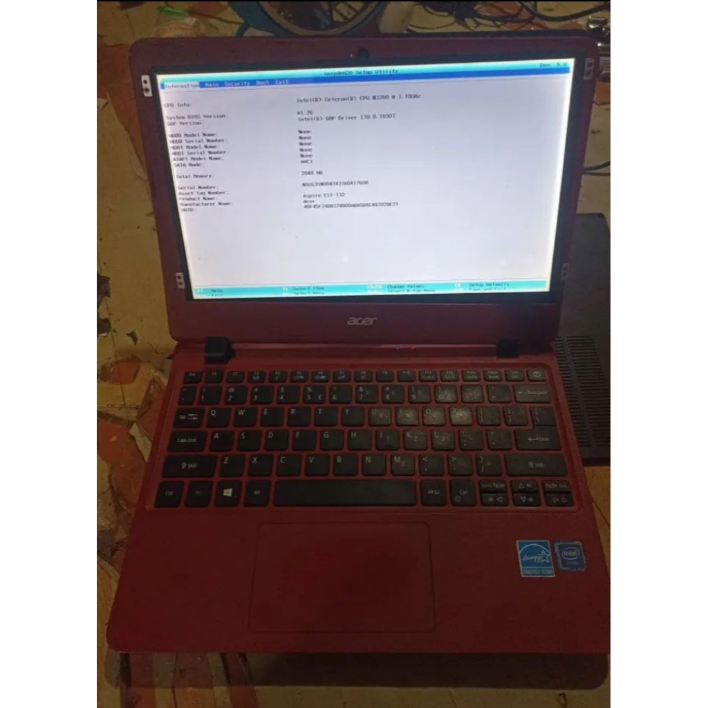 Motherboard Mainboard Mobo Mesin Normal Laptop Acer Es1-132