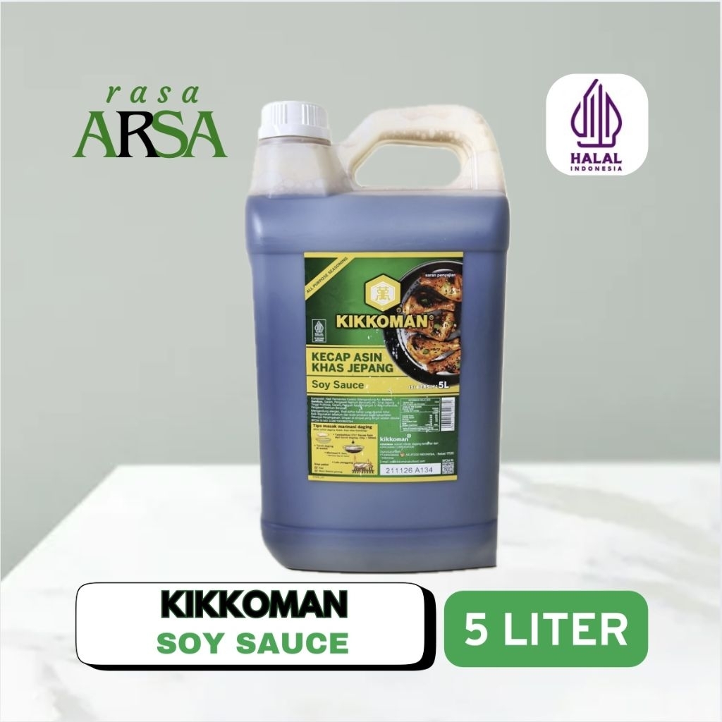 

Kikkoman Soy Sauce Halal 5 Liter / 5.7KG Kecap Asin Jepang