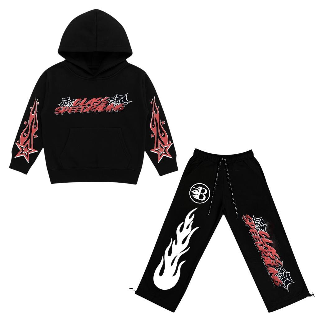 Setelan Skena Baggy Pants Bintang Racing Anak Laki-Laki/Perempuan Usia 5-13 Tahun Premium Jeena Styl