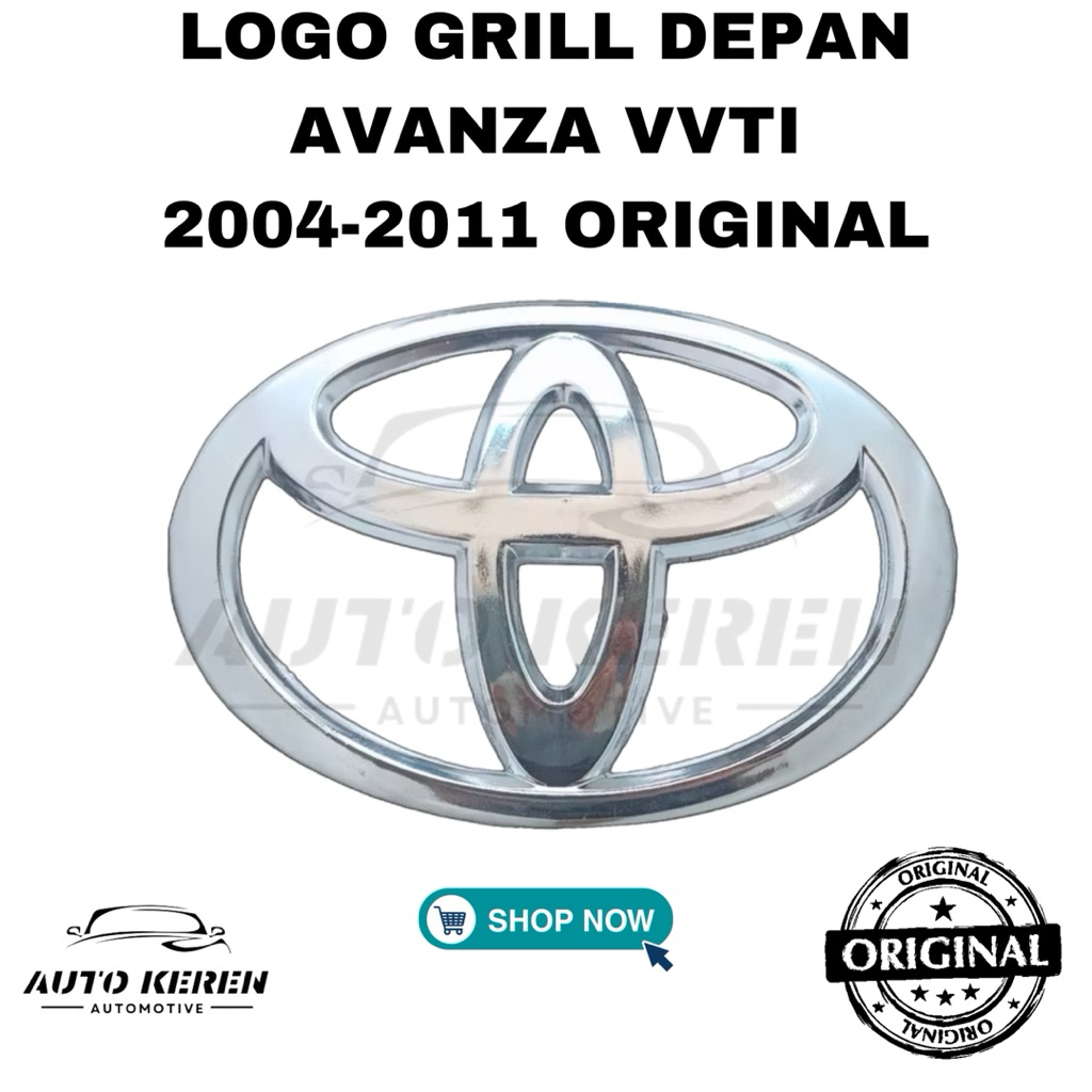 LOGO GRILL DEPAN AVANZA VVTI 2004-2011 ORIGINAL