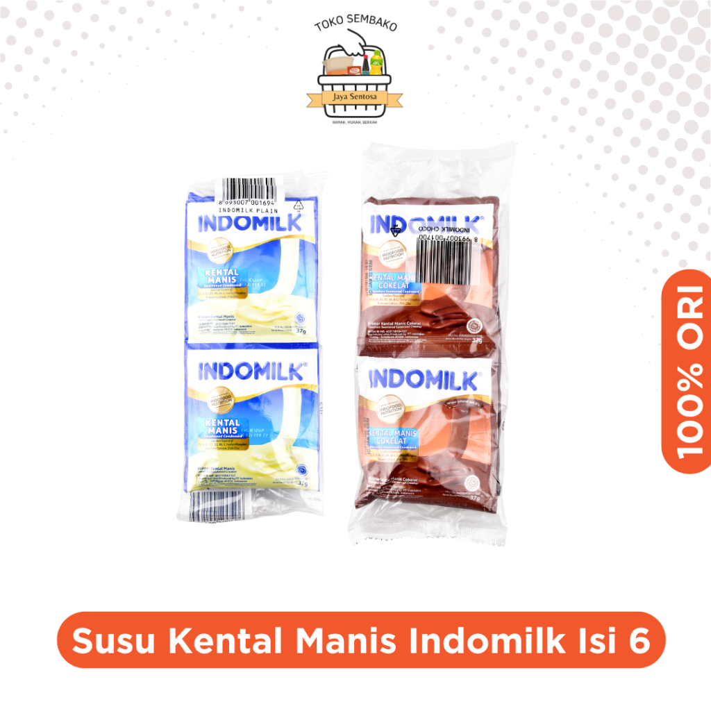 

Susu Kental Manis Indomilk 1 Pack Isi 6 Vanilla dan Cokelat