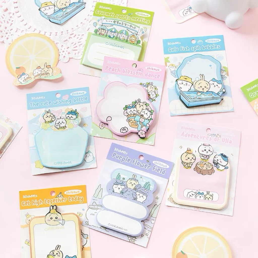 

sticky notes chiikawa hachiware usagi 30lembar dekorasi journal readystock B3528