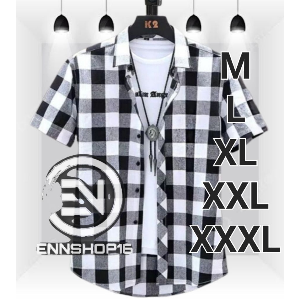 KEMEJA FLANEL LENGAN PENDEK PREMIUM | KEMEJA FLANEL PENDEK DEWASA | FLANEL LENGAN PENDEK | KEMEJA FL