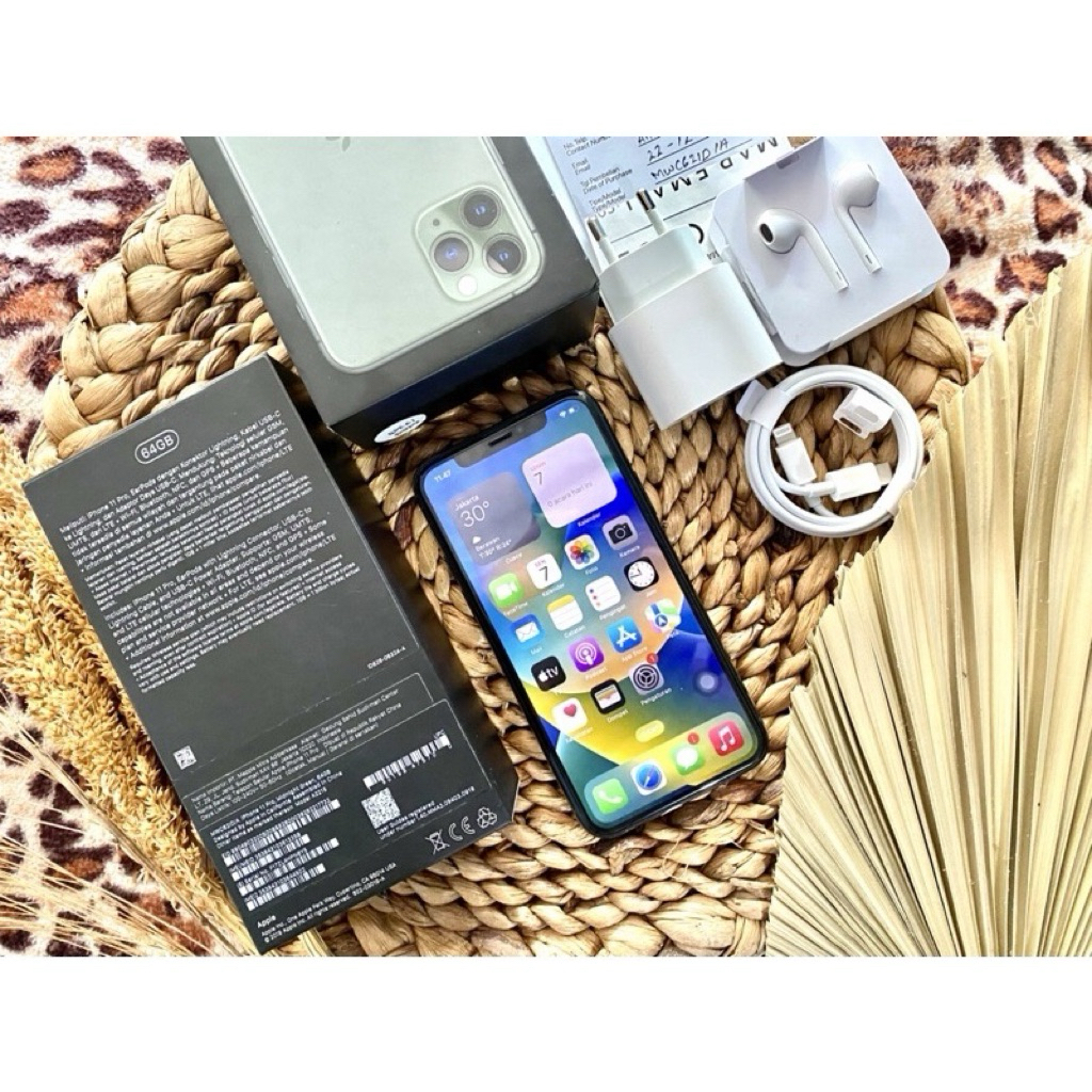 Iphone 11 pro 256gb iBox Fullset original bebas blokir imei