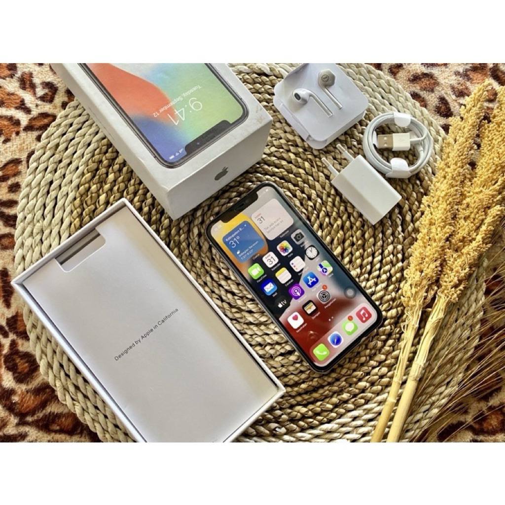 Iphone X 256gb iBox Fullset original bebas blokir imei