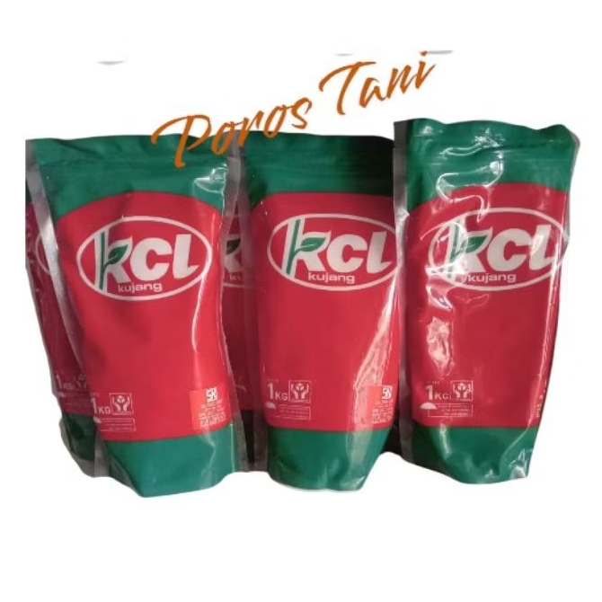 PUPUK KCL KUJANG 1 KG KEMASAN PABRIK