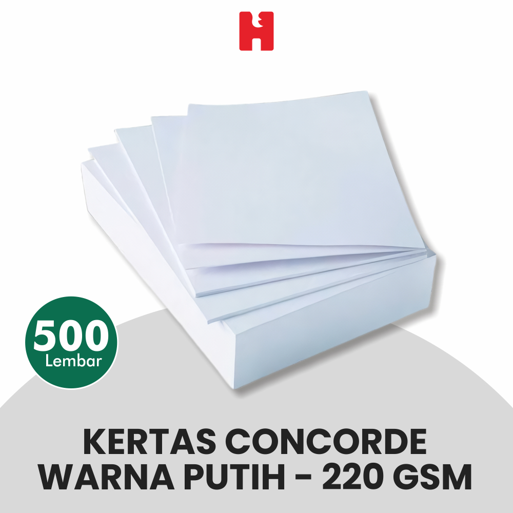 

Kertas Concorde 220 GSM/Gramasi - Isi 500 Lembar