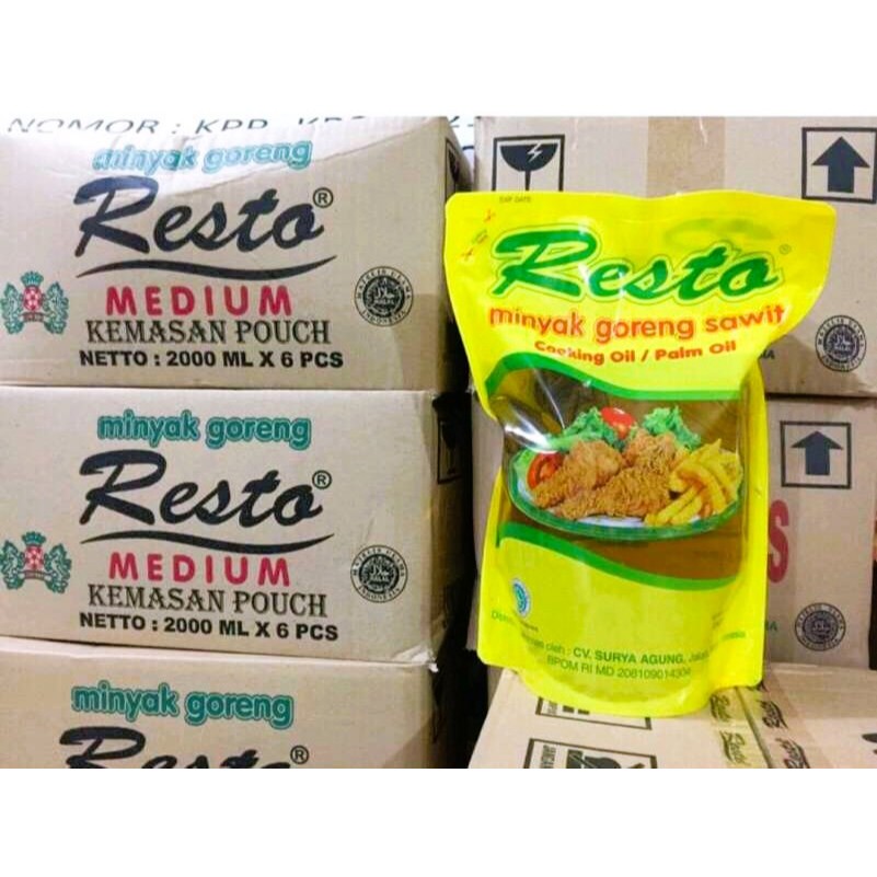 

Minyak Goreng RESTO 2 Liter – 1 Dus Isi 6 | Harga Grosir Hemat