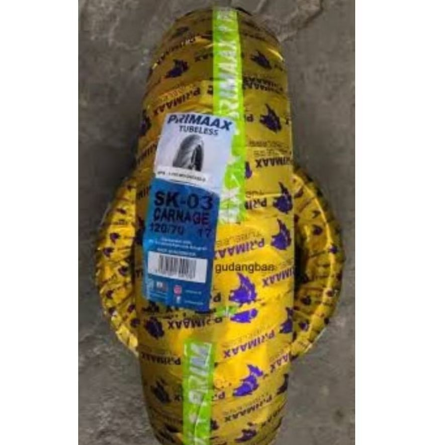 ban Luar Primax 120/70-17 SK03 CARNAGE Tubeless Sk03 Primax