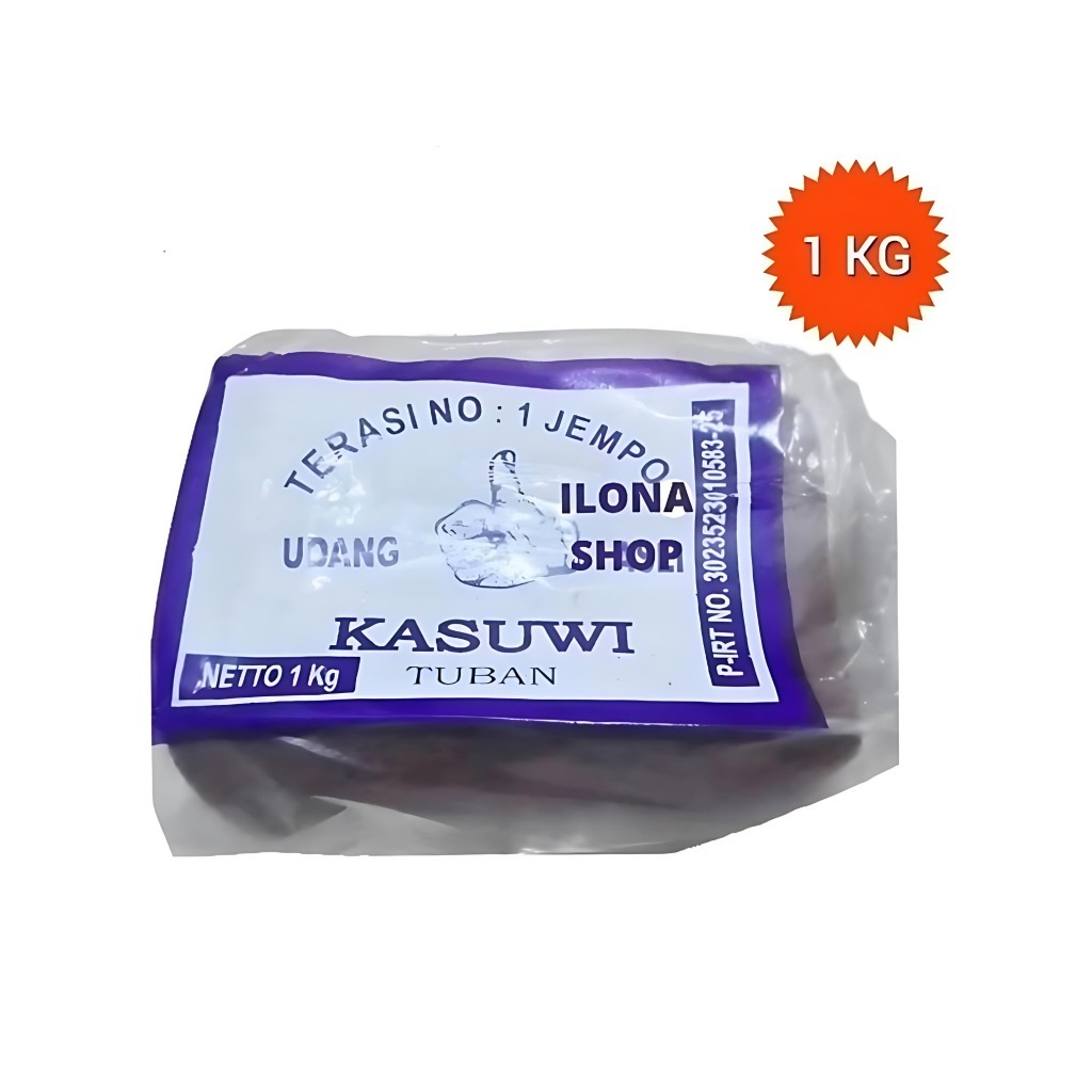 

TERASI UDANG ASLI H. KASUWI 1KG TRASI CAP JEMPOL KHAS TUBAN
