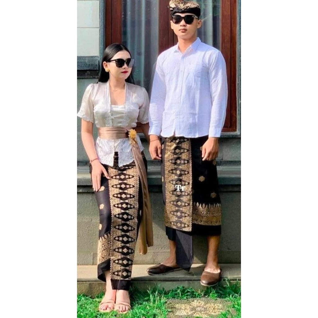 Songket Bordir Couple ( Kamen Lembaran + saput + udeng)