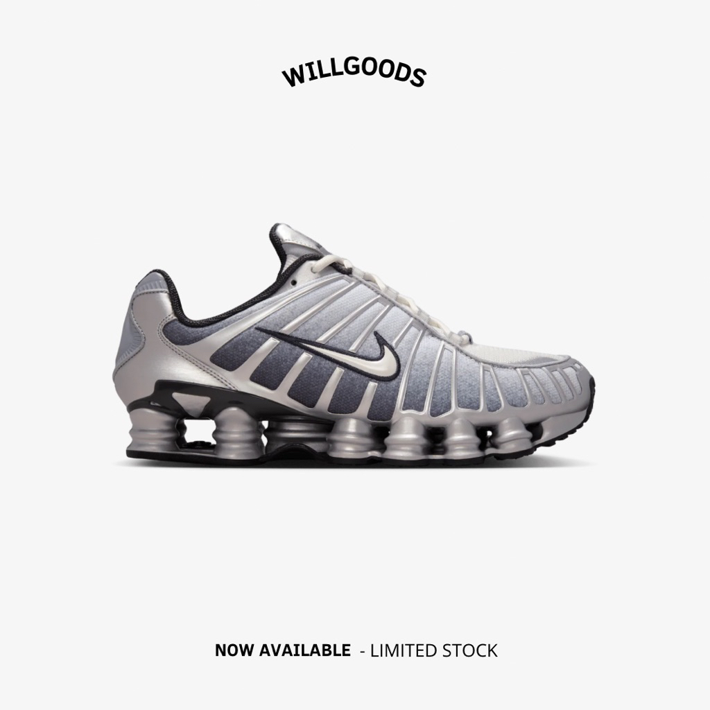 Nike Shox TL Metallic Silver Original Resmi