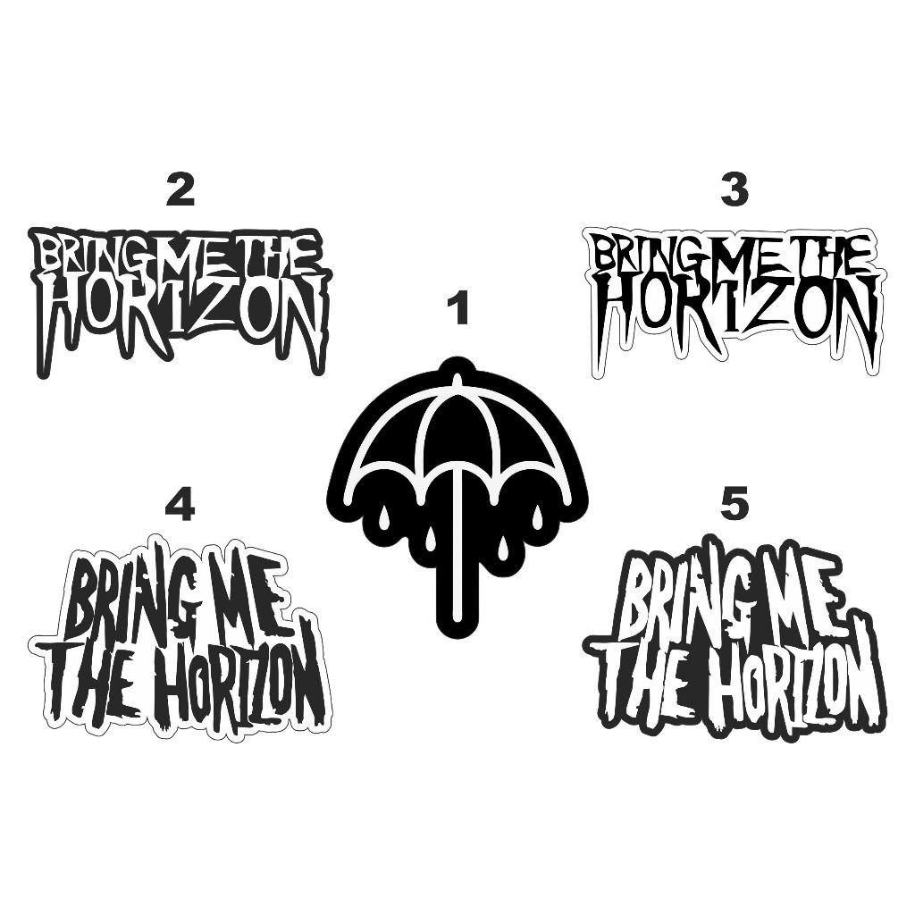 

STICKER BAND BMTH, MCR, A7X - STICKER AESTHETIC, LAPTOP, TUMBLER, CASE, HELM, KOPER - STIKER VYNIL