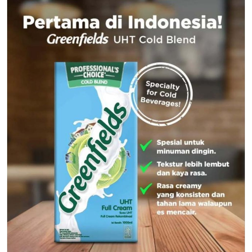 

Susu UHT Greenfields 1 Liter Cold Blend 1000 ml