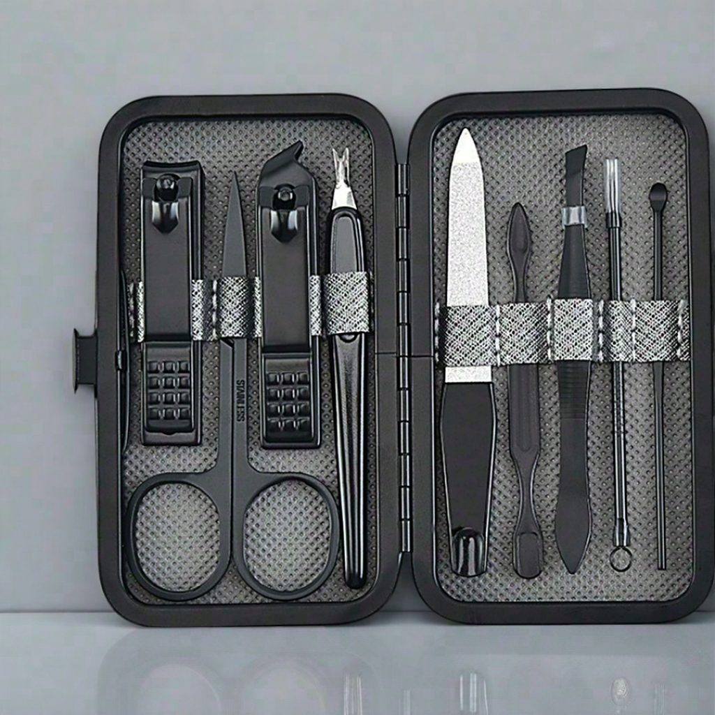 Manicure Set 9 in 1 Gunting Kuku Set 9 in 1 Perawatan Kuku Serbaguna
