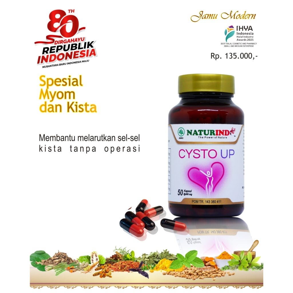 CYSTO-UP HERBAL UNTUK MYOMA & KISTA