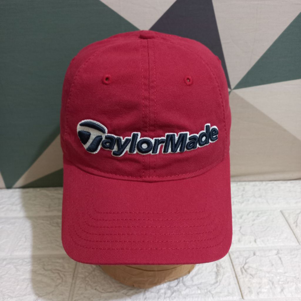 Topi Golf Original Topi Taylormad3 Second Merah R9010