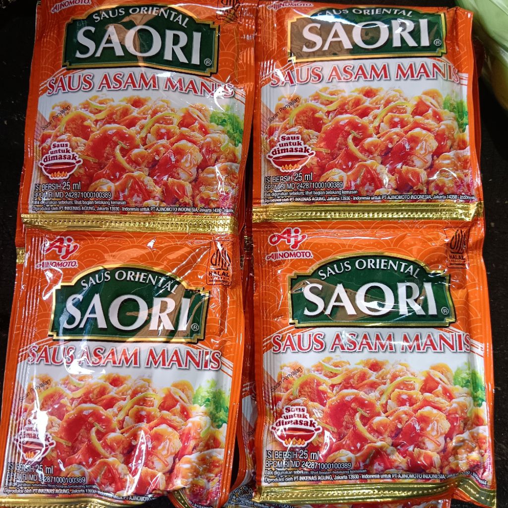 

Perbungkus saori Asam manis