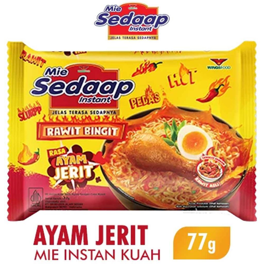 

Mie Sedaap Mie Instant Kuah Ayam Jerit 77g